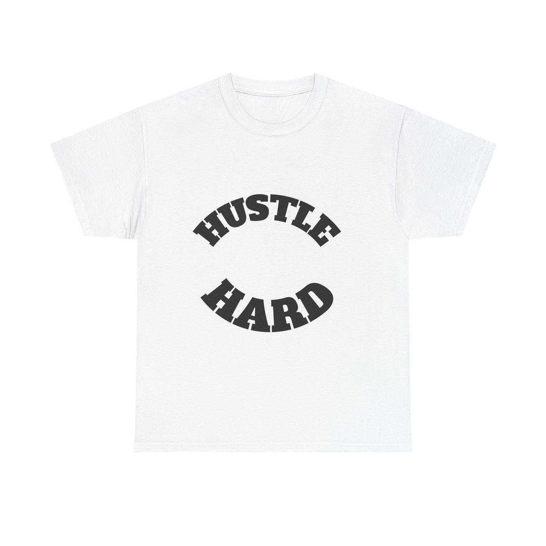 Hustle Hard Unisex Heavy Cotton Tee, Motivational Shirt, Gift for Entrepreneurs, Workout Apparel, Casual Style