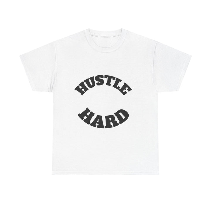 Hustle Hard Unisex Heavy Cotton Tee, Motivational Shirt, Gift for Entrepreneurs, Workout Apparel, Casual Style