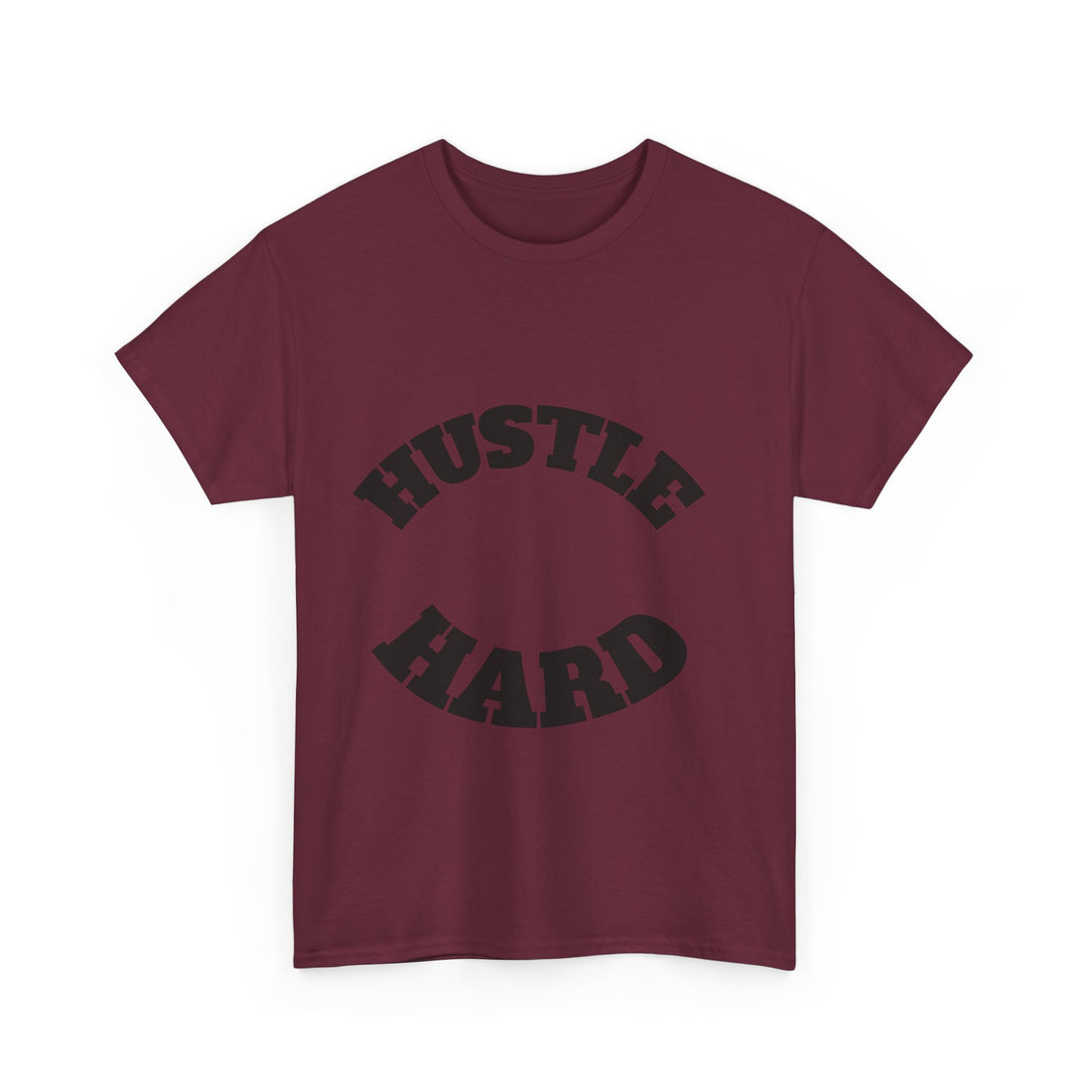 Hustle Hard Unisex Heavy Cotton Tee, Motivational Shirt, Gift for Entrepreneurs, Workout Apparel, Casual Style