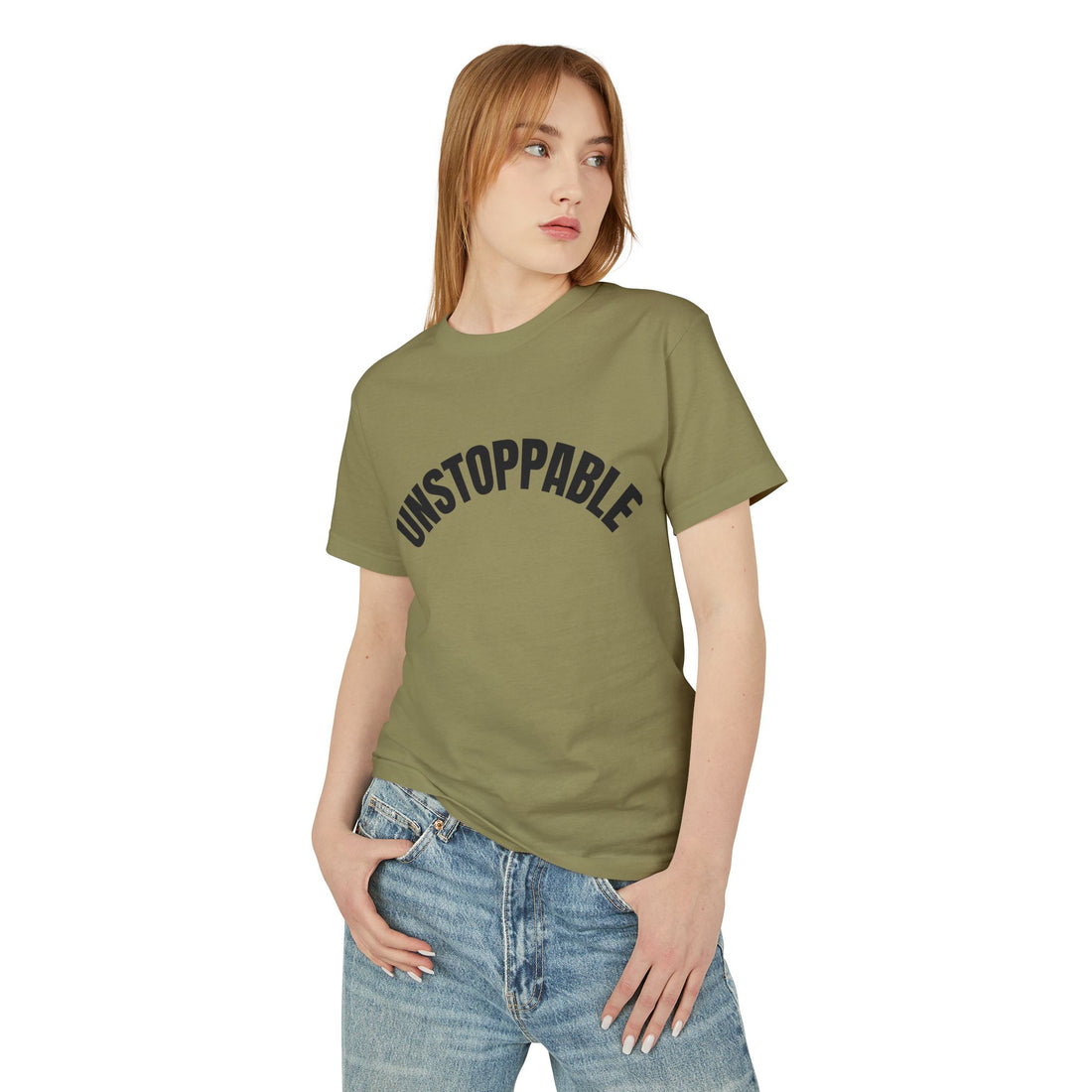 Unstoppable Garment-Dyed Heavyweight Tee, Motivational T-Shirt, Casual Wear, Gift for Him/Her, Positive Affirmation Shirt