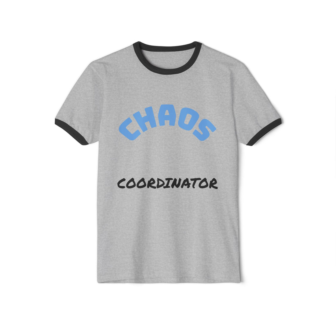 Chaos Coordinator Unisex Cotton Ringer T-Shirt, Funny Gift, Casual Wear, Office Humor, Birthday Gift, Unique Tees