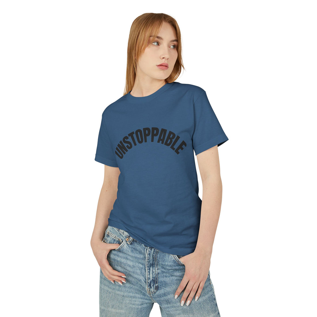 Unstoppable Garment-Dyed Heavyweight Tee, Motivational T-Shirt, Casual Wear, Gift for Him/Her, Positive Affirmation Shirt