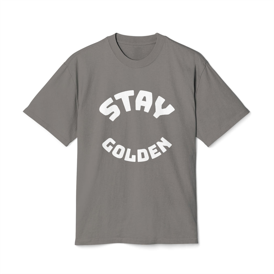 Stay Golden Unisex Heavy Faded Tee, Casual Graphic T-Shirt, Vintage Style Shirt, Gift for Friends, Everyday Wear, Comfortable Fashion