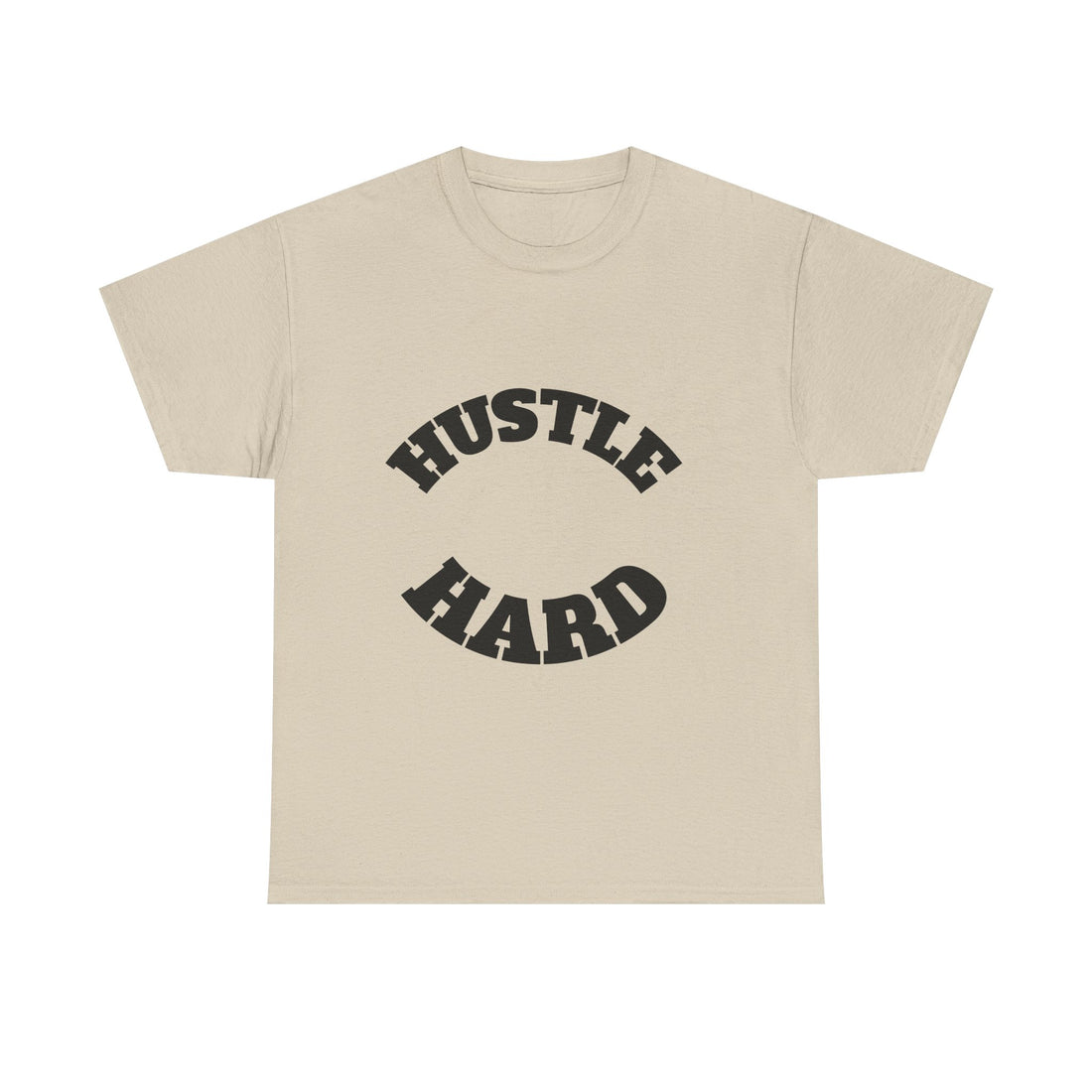 Hustle Hard Unisex Heavy Cotton Tee, Motivational Shirt, Gift for Entrepreneurs, Workout Apparel, Casual Style