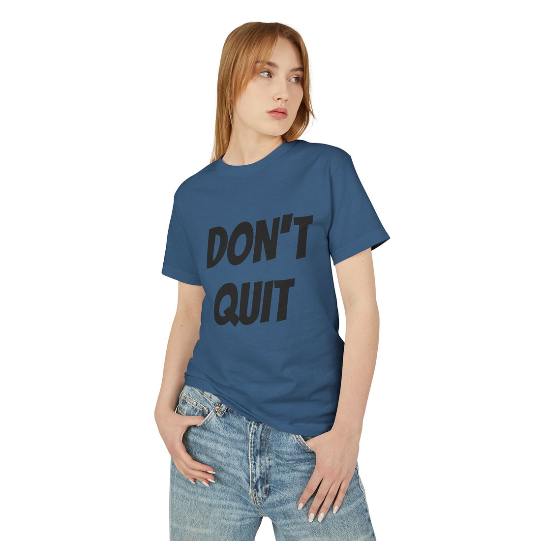 Unisex Motivational Tee - Don't Quit, Casual Wear, Gift for Fitness Lovers, Inspirational T-Shirt, Gym Apparel, Encouragement Shirt