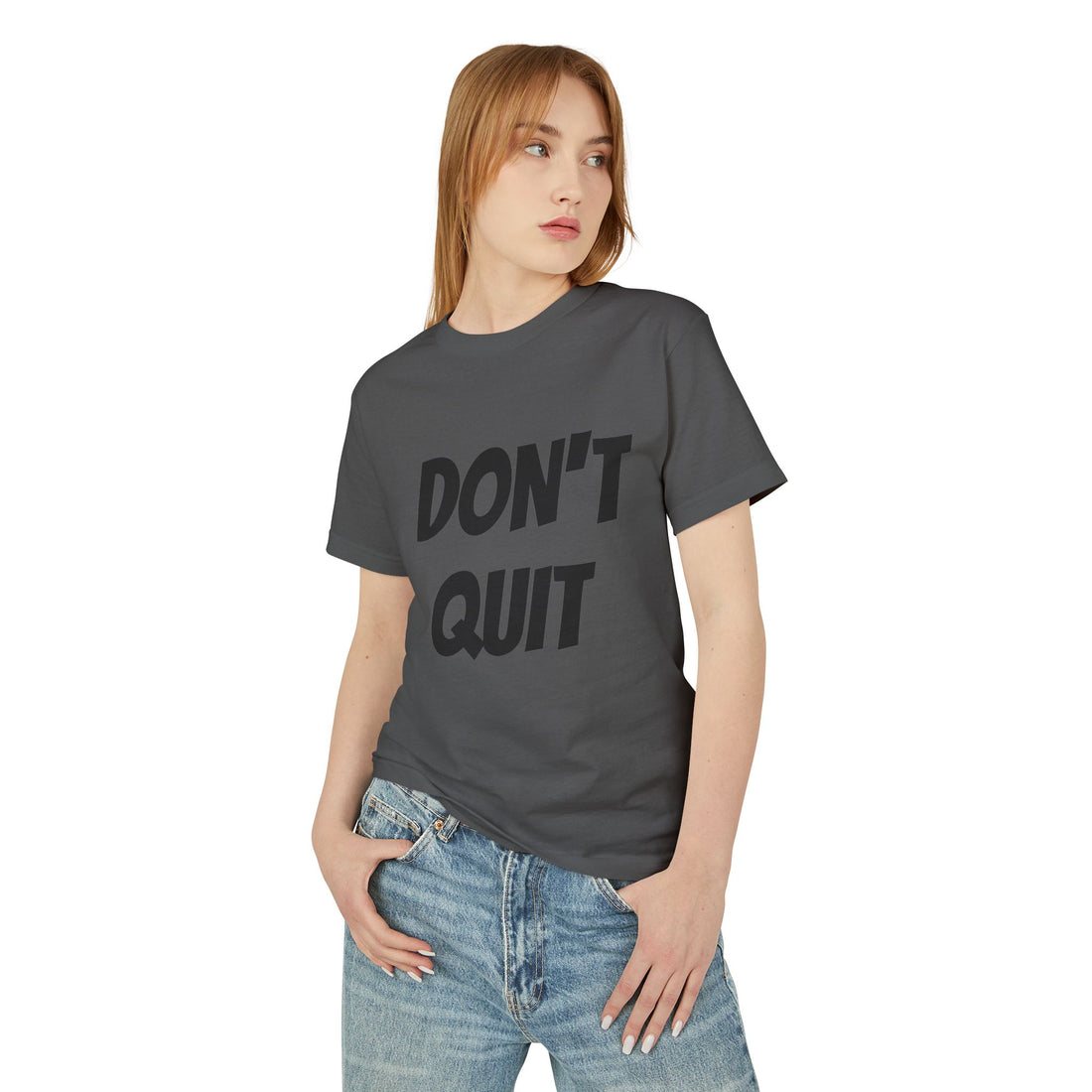 Unisex Motivational Tee - Don't Quit, Casual Wear, Gift for Fitness Lovers, Inspirational T-Shirt, Gym Apparel, Encouragement Shirt