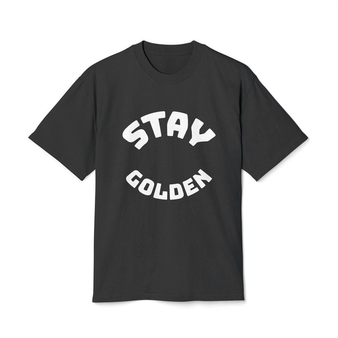 Stay Golden Unisex Heavy Faded Tee, Casual Graphic T-Shirt, Vintage Style Shirt, Gift for Friends, Everyday Wear, Comfortable Fashion