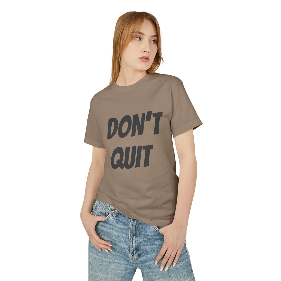 Unisex Motivational Tee - Don't Quit, Casual Wear, Gift for Fitness Lovers, Inspirational T-Shirt, Gym Apparel, Encouragement Shirt