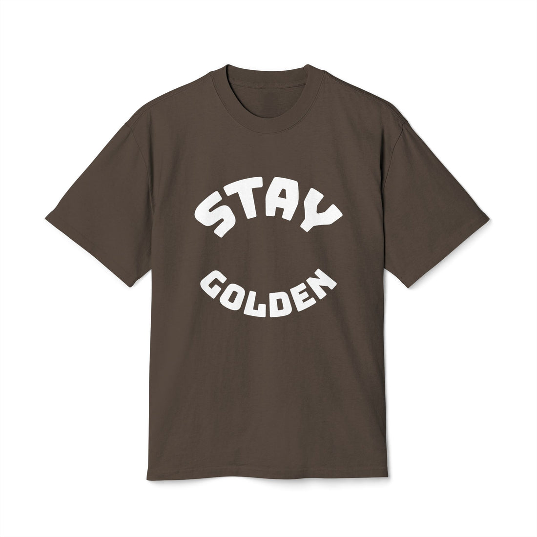 Stay Golden Unisex Heavy Faded Tee, Casual Graphic T-Shirt, Vintage Style Shirt, Gift for Friends, Everyday Wear, Comfortable Fashion