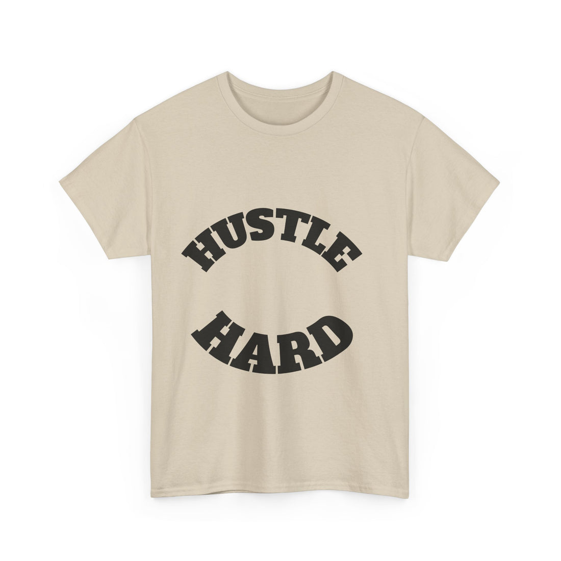 Hustle Hard Unisex Heavy Cotton Tee, Motivational Shirt, Gift for Entrepreneurs, Workout Apparel, Casual Style