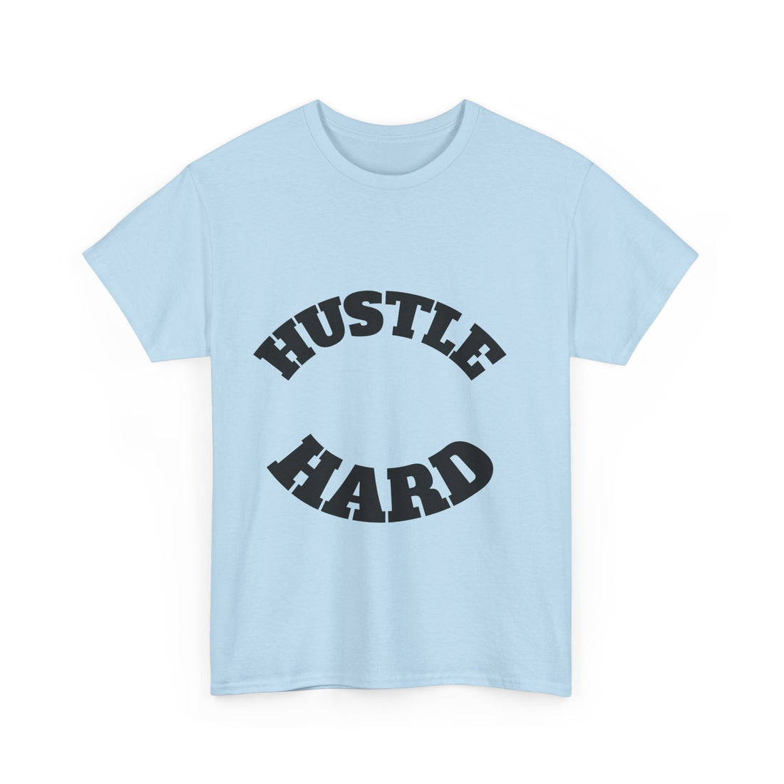 Hustle Hard Unisex Heavy Cotton Tee, Motivational Shirt, Gift for Entrepreneurs, Workout Apparel, Casual Style