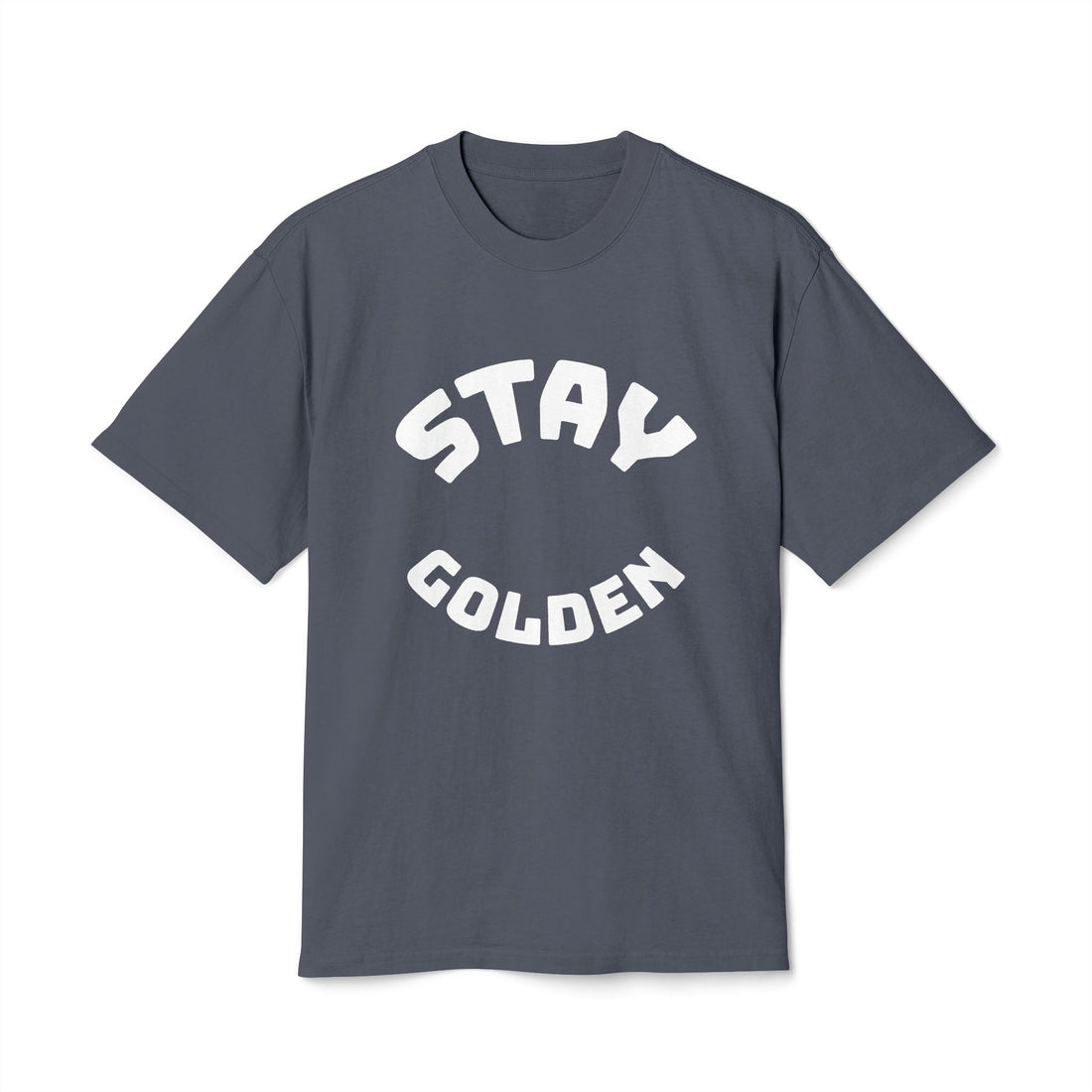 Stay Golden Unisex Heavy Faded Tee, Casual Graphic T-Shirt, Vintage Style Shirt, Gift for Friends, Everyday Wear, Comfortable Fashion