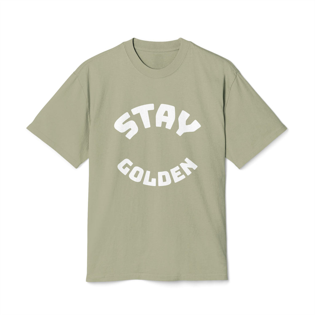 Stay Golden Unisex Heavy Faded Tee, Casual Graphic T-Shirt, Vintage Style Shirt, Gift for Friends, Everyday Wear, Comfortable Fashion