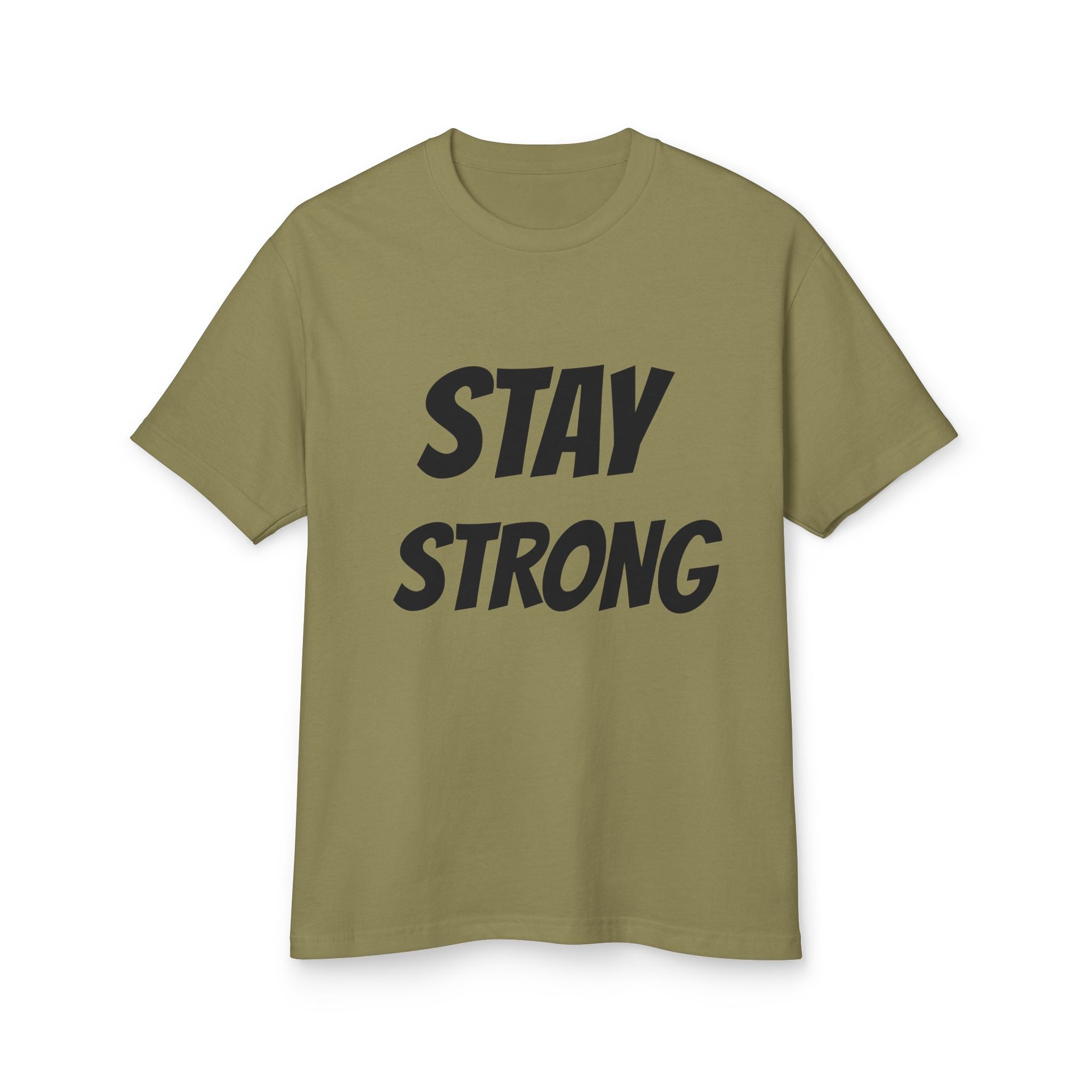 Stay Strong Unisex Heavyweight Cotton Tee, Motivational T-Shirt, Inspirational Gift, Casual Wear, Fitness Apparel, Everyday Comfort