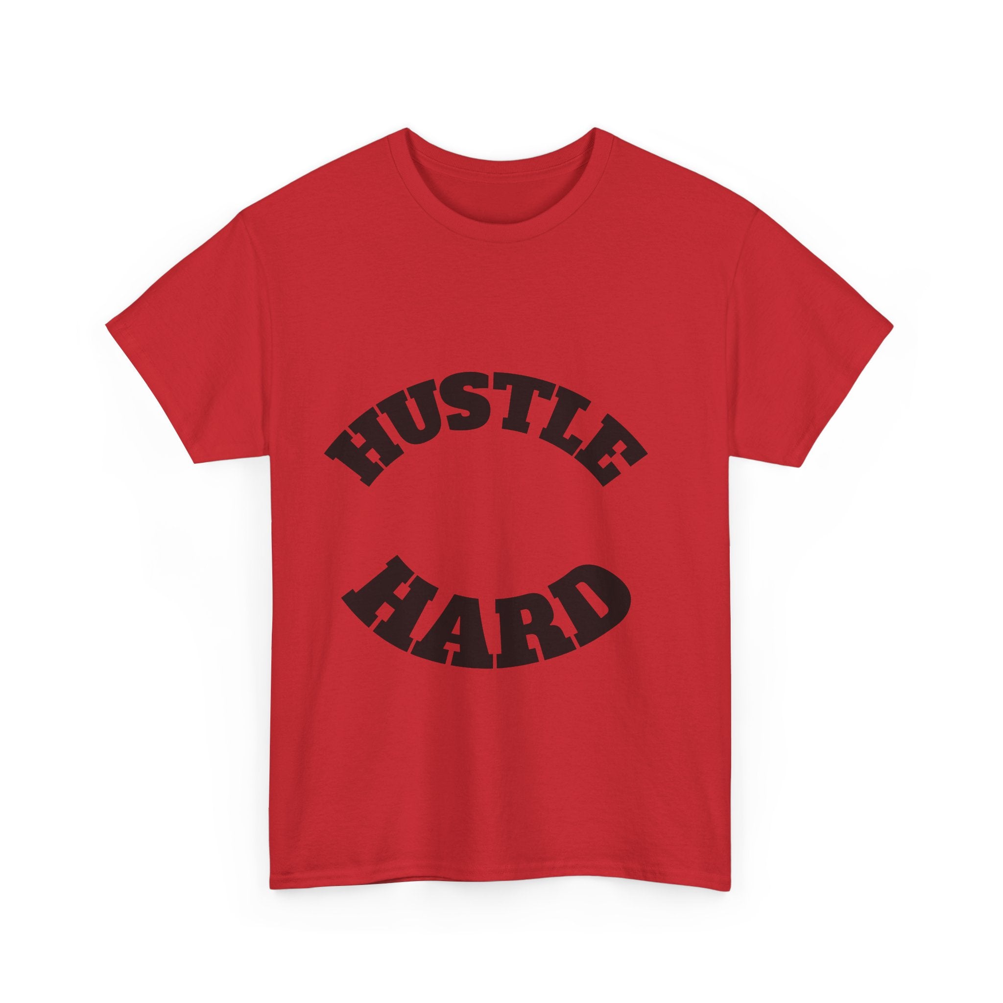 Hustle Hard Unisex Heavy Cotton Tee, Motivational Shirt, Gift for Entrepreneurs, Workout Apparel, Casual Style