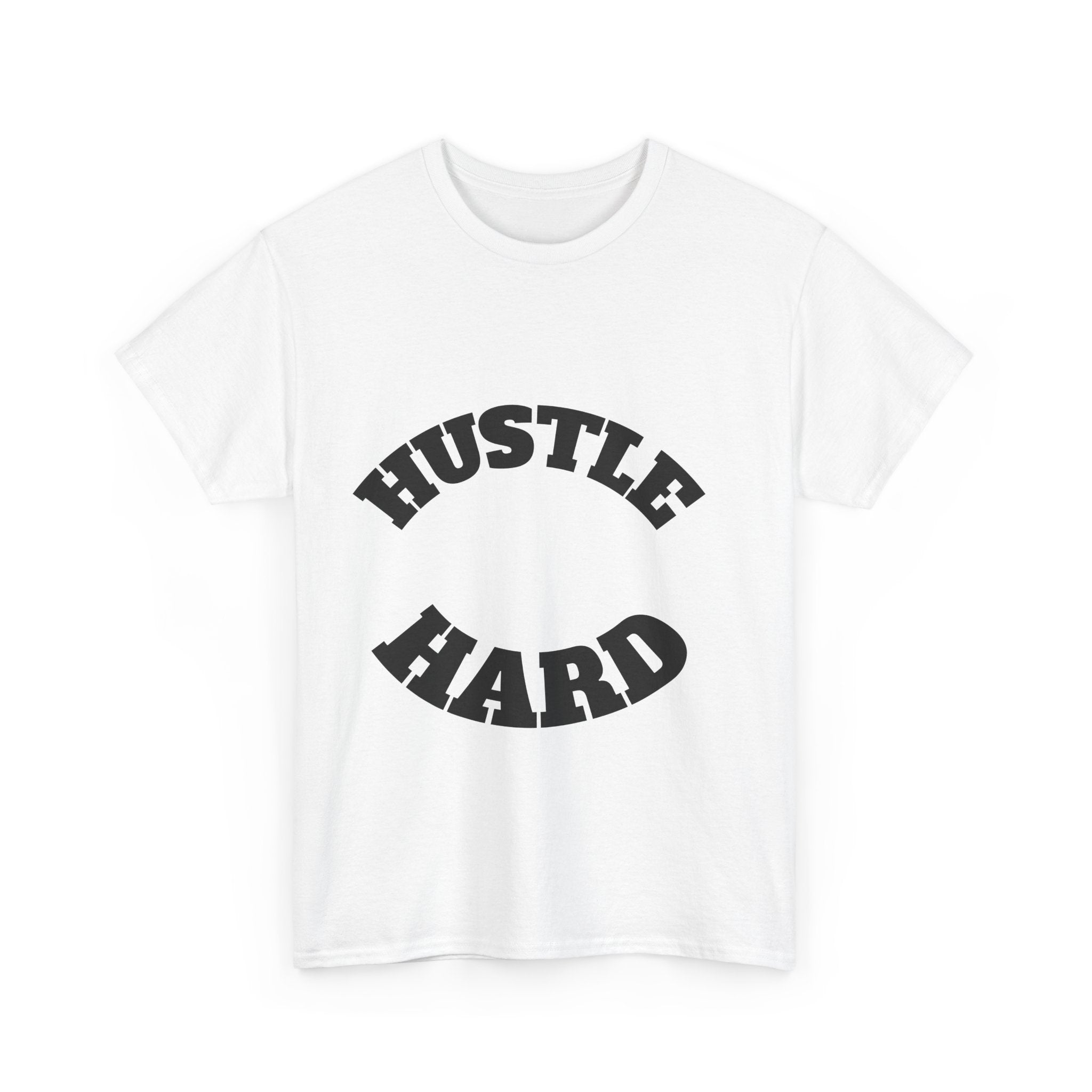 Hustle Hard Unisex Heavy Cotton Tee, Motivational Shirt, Gift for Entrepreneurs, Workout Apparel, Casual Style