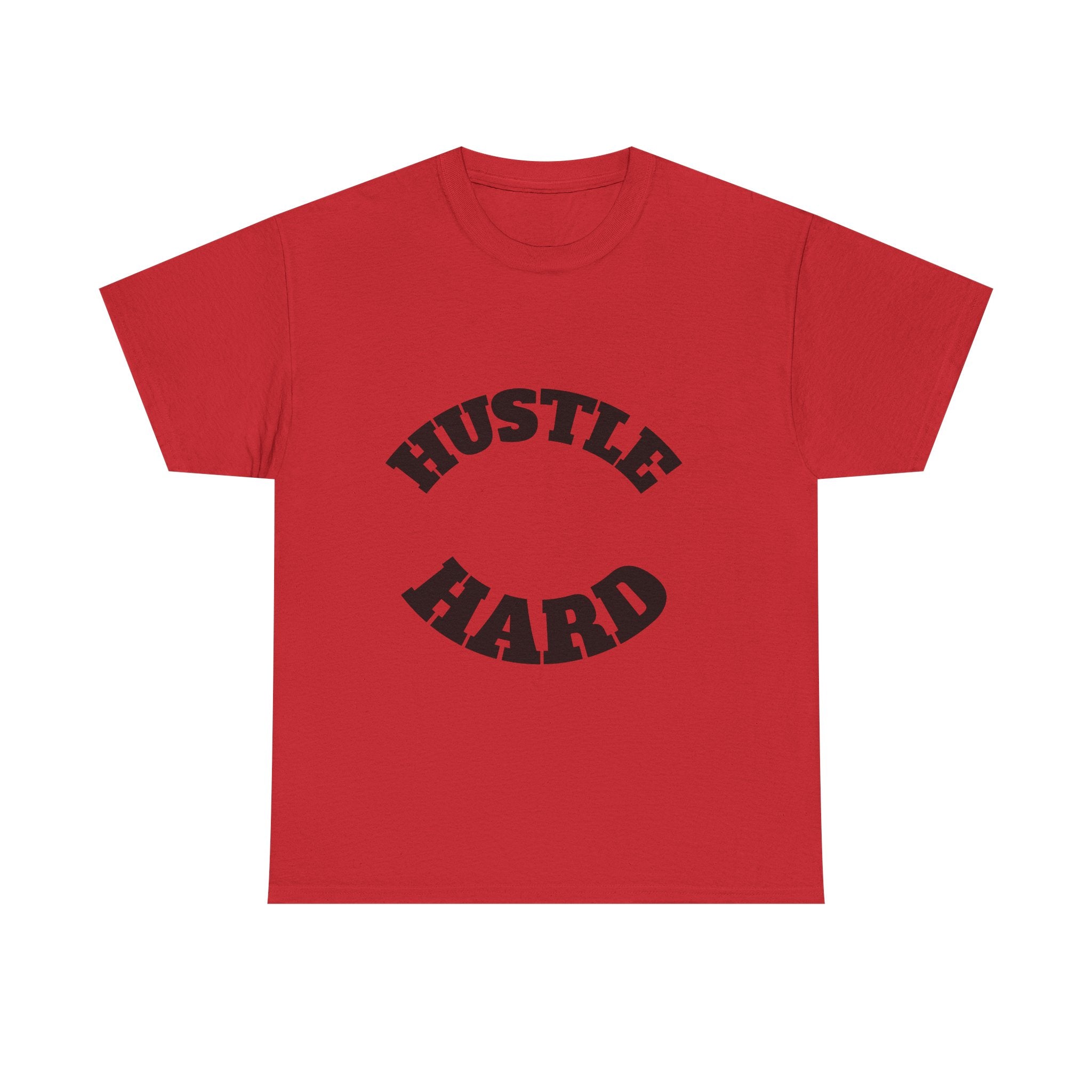 Hustle Hard Unisex Heavy Cotton Tee, Motivational Shirt, Gift for Entrepreneurs, Workout Apparel, Casual Style