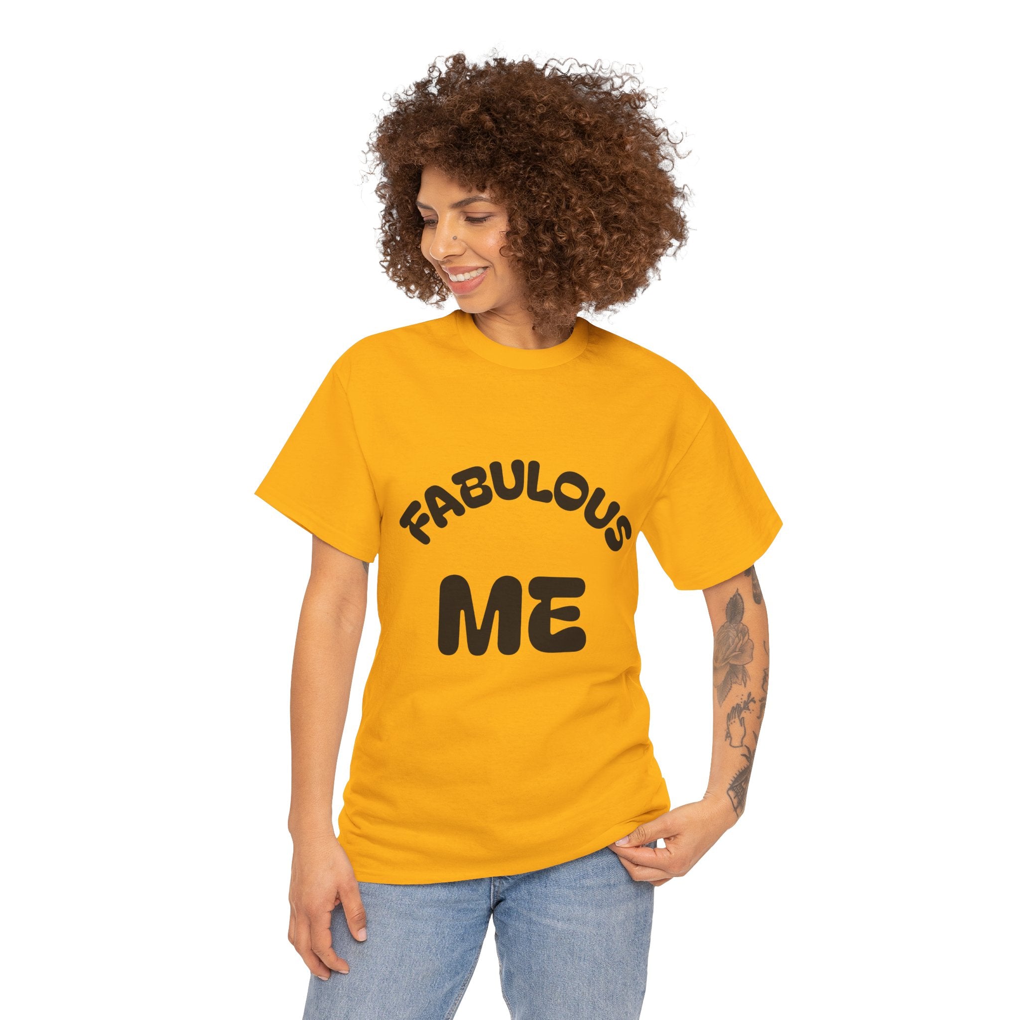 Fabulous Me Unisex Heavy Cotton Tee - Casual Wear, Gifts, Birthday, Self-Love, Everyday Style