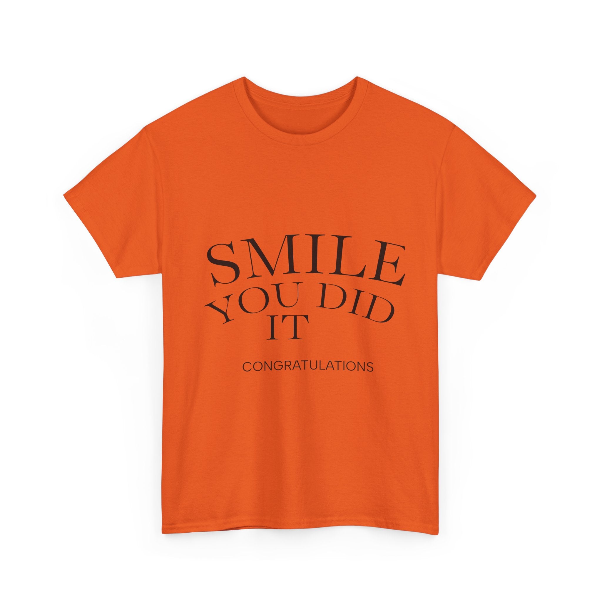 Congratulations Tee: Smile You Did It, Gift for Graduates, Positive Vibes Shirt, Unisex Heavy Cotton Tee, Celebration Outfit, [...]