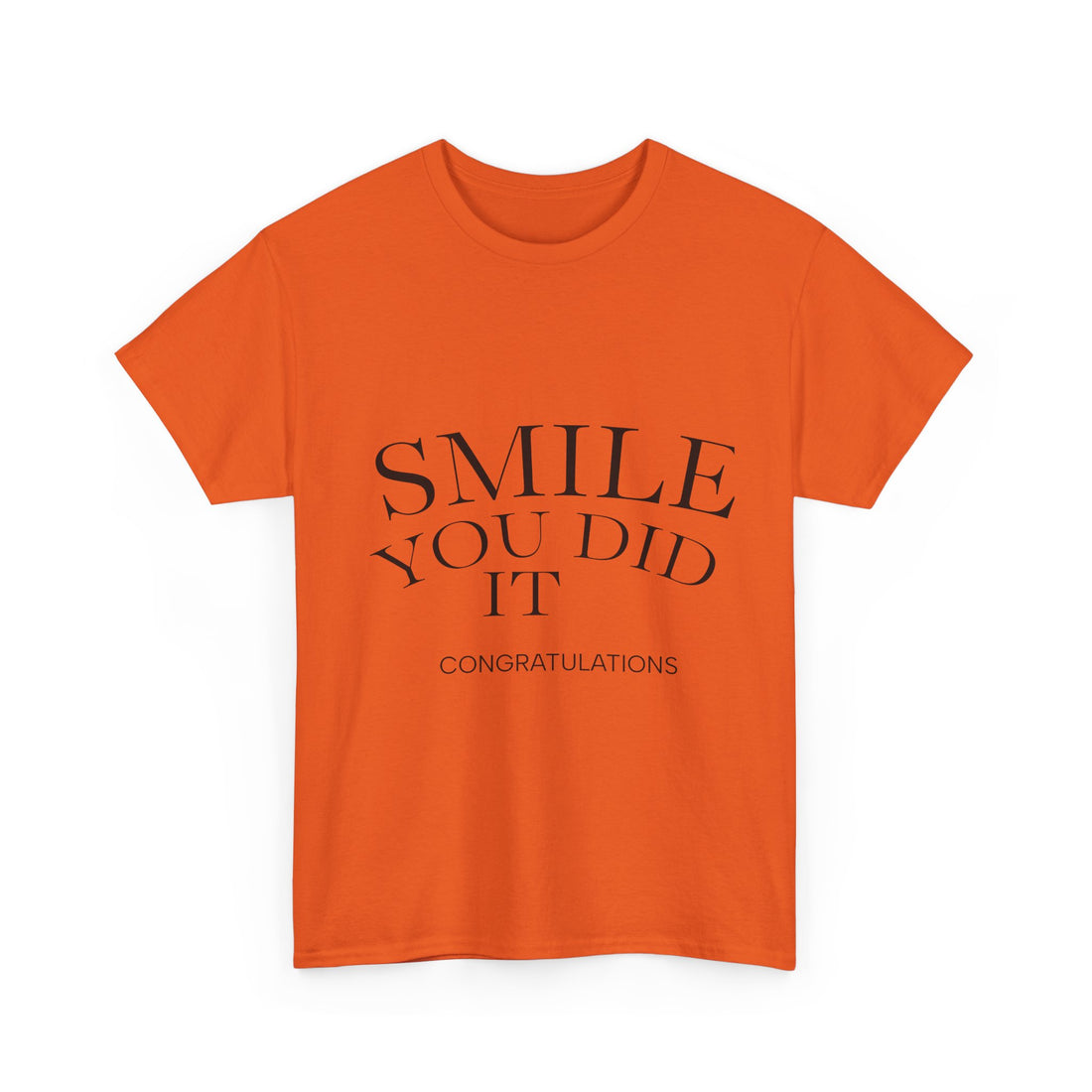 Congratulations Tee: Smile You Did It, Gift for Graduates, Positive Vibes Shirt, Unisex Heavy Cotton Tee, Celebration Outfit, [...]