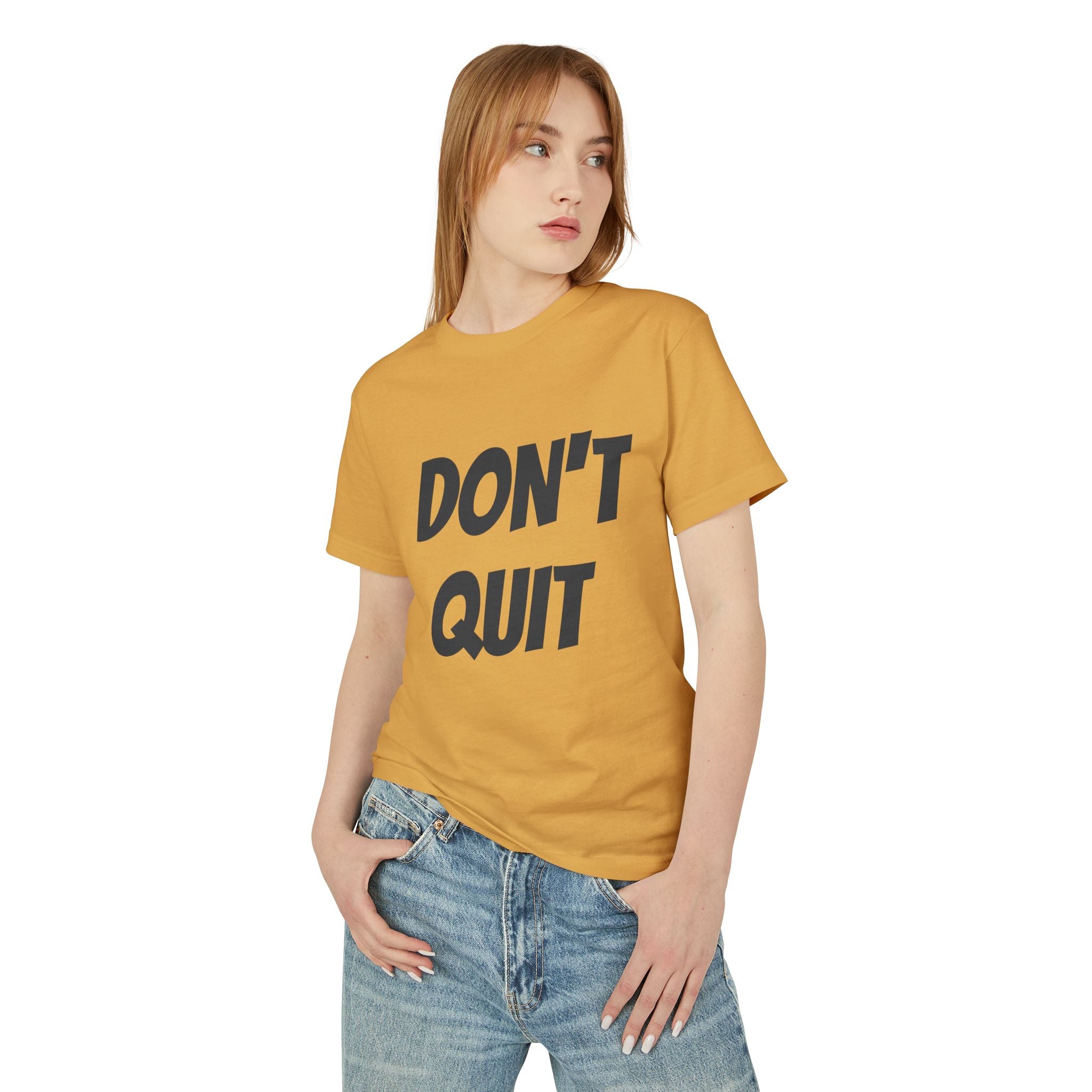Unisex Motivational Tee - Don't Quit, Casual Wear, Gift for Fitness Lovers, Inspirational T-Shirt, Gym Apparel, Encouragement Shirt