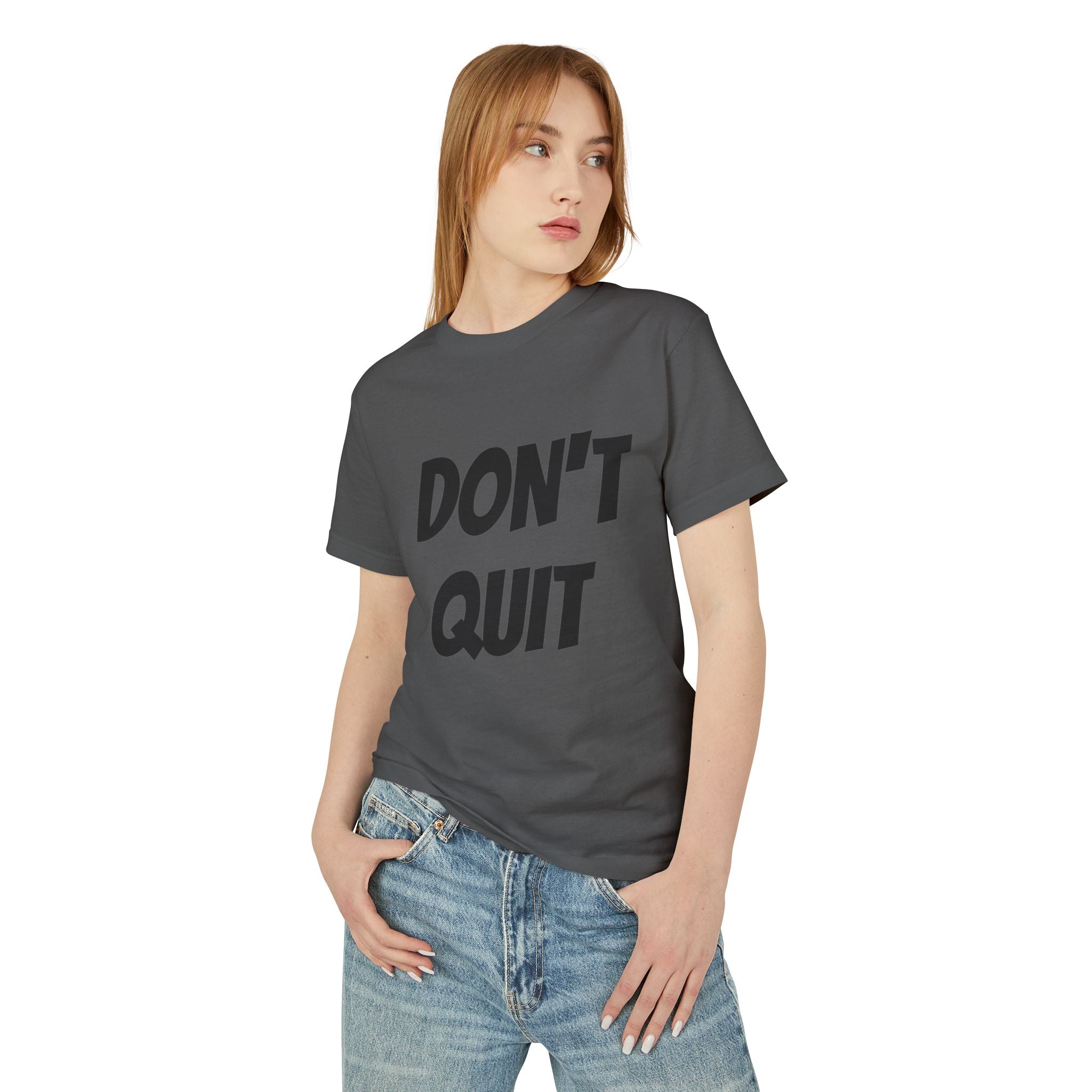 Unisex Motivational Tee - Don't Quit, Casual Wear, Gift for Fitness Lovers, Inspirational T-Shirt, Gym Apparel, Encouragement Shirt