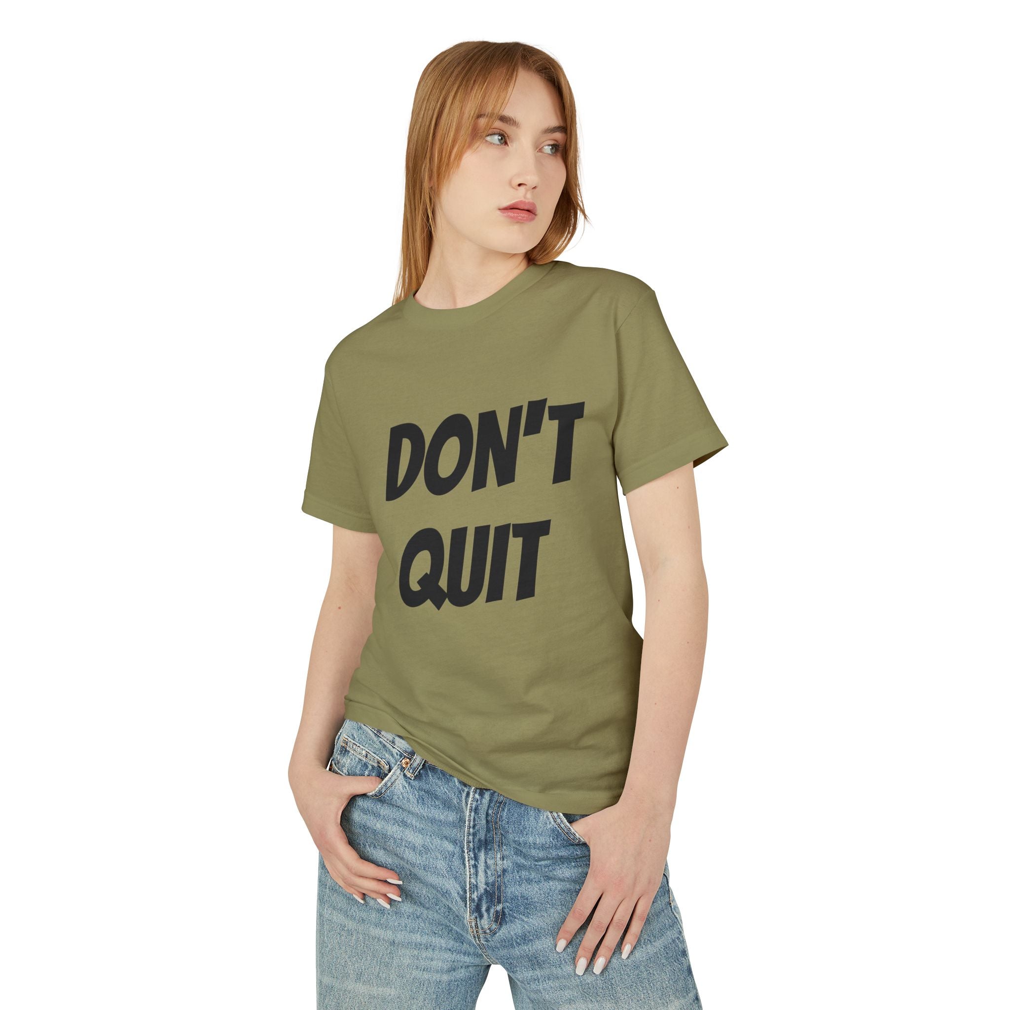 Unisex Motivational Tee - Don't Quit, Casual Wear, Gift for Fitness Lovers, Inspirational T-Shirt, Gym Apparel, Encouragement Shirt