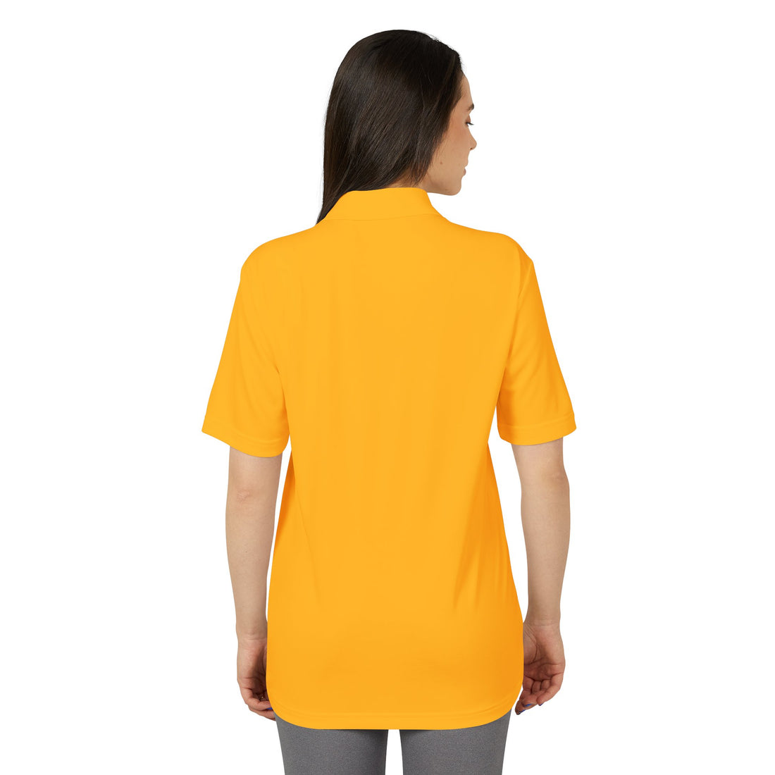 Performance Polo Shirt - Stay Golden | Unisex Athletic Wear, Sports Top, Activewear, Gift for Him, Golf Shirt