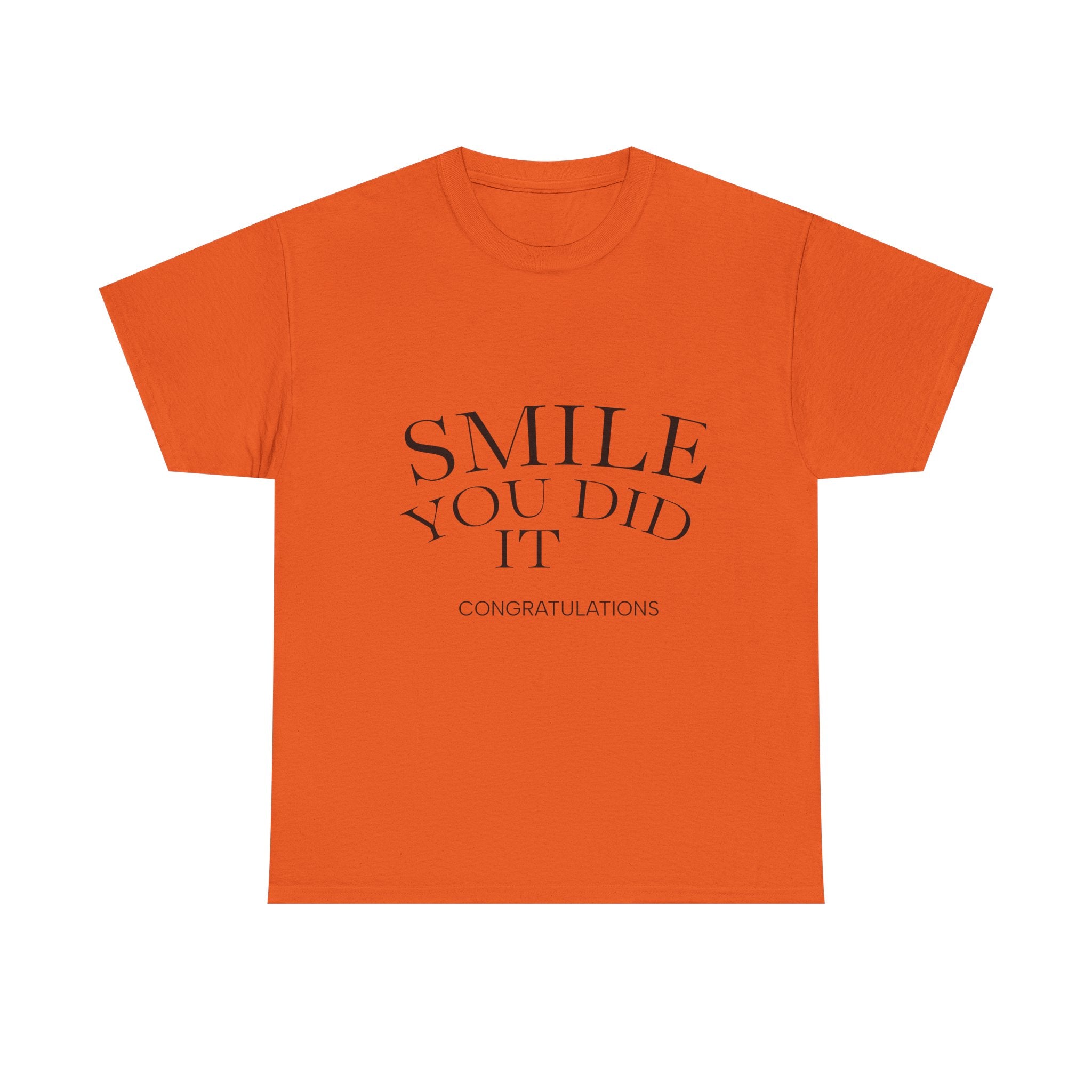 Congratulations Tee: Smile You Did It, Gift for Graduates, Positive Vibes Shirt, Unisex Heavy Cotton Tee, Celebration Outfit, [...]