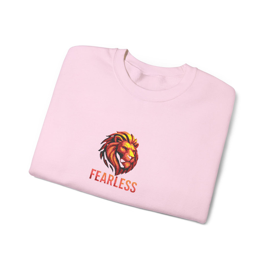 Unisex Fearless Lion Crewneck Sweatshirt – Bold Watercolor Lion Graphic