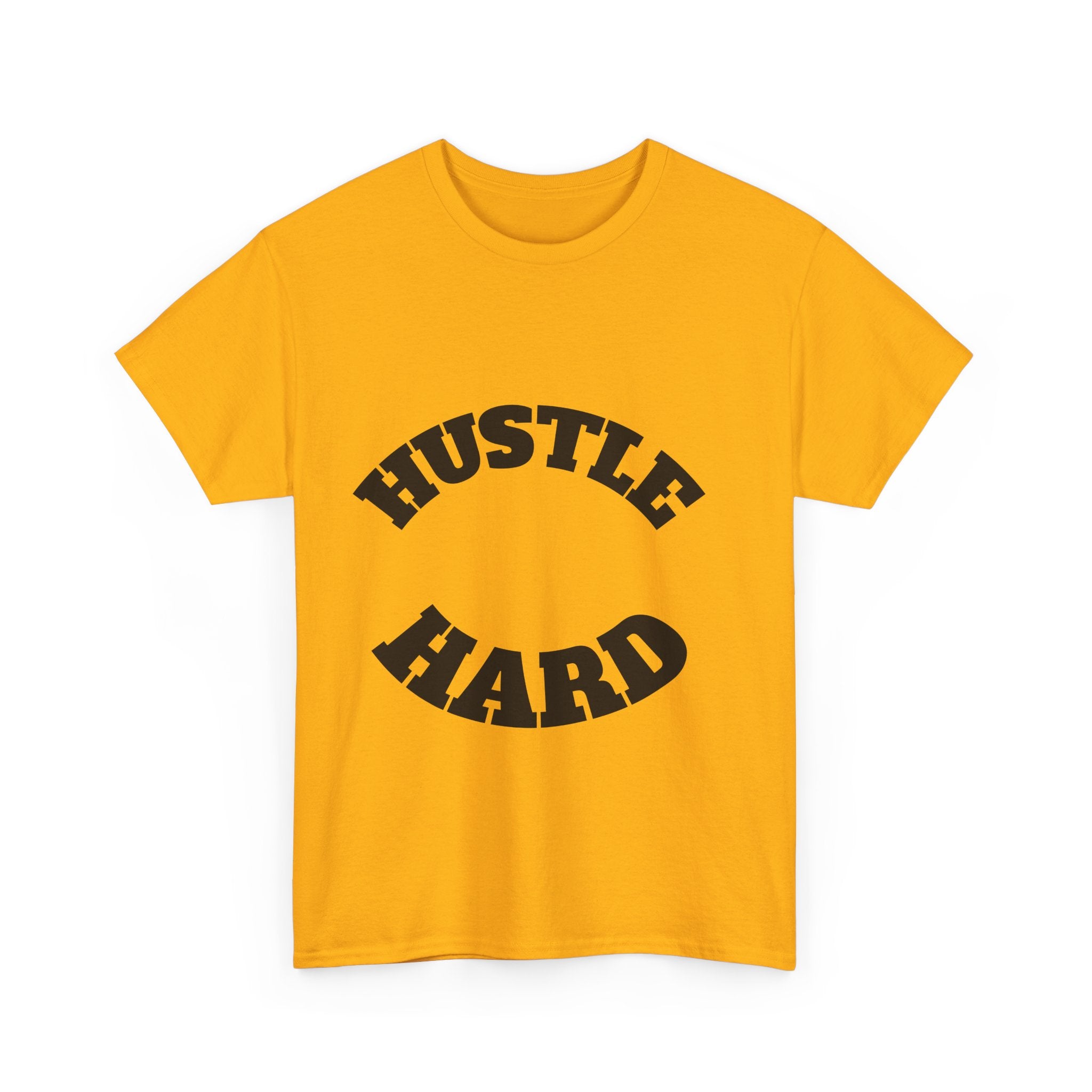 Hustle Hard Unisex Heavy Cotton Tee, Motivational Shirt, Gift for Entrepreneurs, Workout Apparel, Casual Style