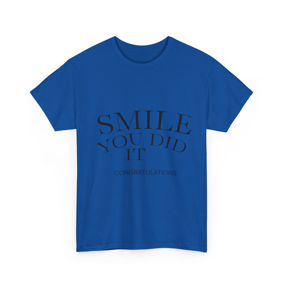 Congratulations Tee: Smile You Did It, Gift for Graduates, Positive Vibes Shirt, Unisex Heavy Cotton Tee, Celebration Outfit, [...]